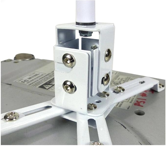 ALZO Suspended Drop Ceiling Video Projector Mount with Scissor Clamp for T-Bar Attachment