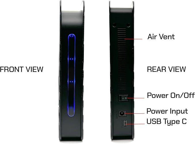 Avolusion PRO-T8 Series 18TB USB 3.0 External Hard Drive for WindowsOS Desktop PC/Laptop (Black) (Renewed)