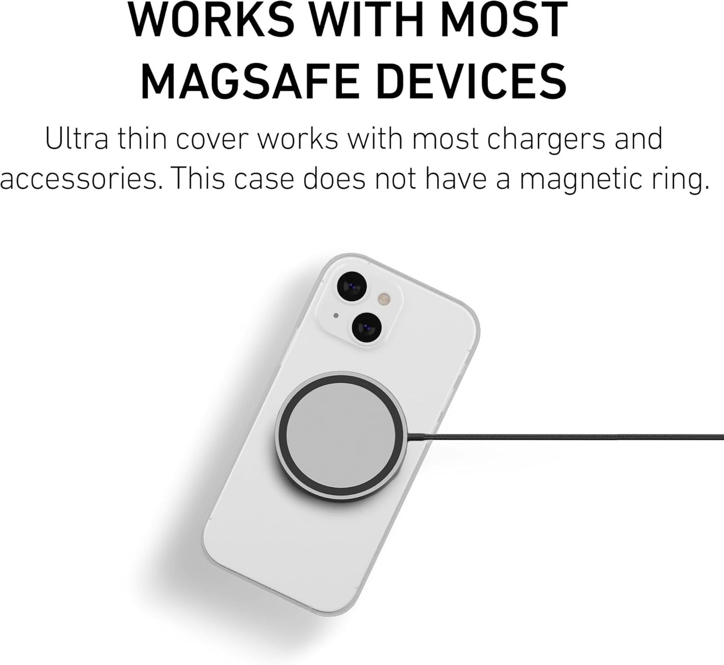 PEEL Flexible Thin Case for iPhone 13 Mini (Clear Soft) - Slim Minimalist Design, Soft Flexible TPU Material