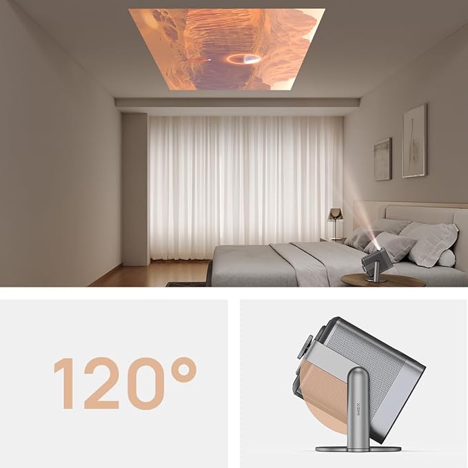 XGIMI Multi-Angle Projector Stand Adjustable 120° Tilt for Mini Projector, Projector Stand Compatible MoGo/Halo Series, Not for Horizon Ulta, Portable Stand Used for Indoor/Outdoor