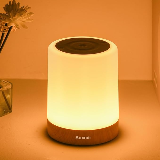 Night Light for Kids Baby, Dimmable Touch Lamp for Nursery, 11 RGB Colors 5 Brightness, Portable Rechargeable Bedside Table Lamp for Nightstand, Kids Night Light for Bedroom Living Room