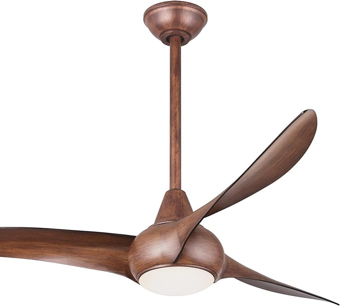 Minka-Aire F844-DK Light Wave 52" Ceiling Fan with LED Light and Remote, Distressed Koa