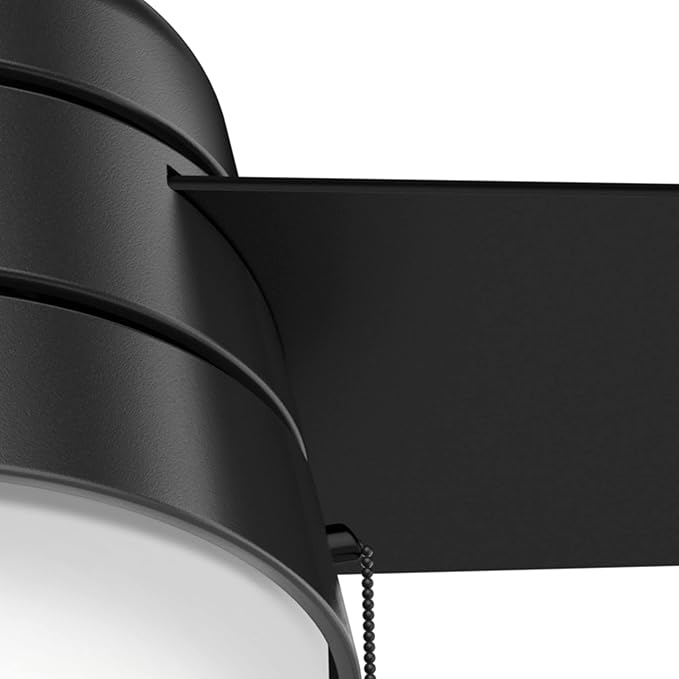 Hunter Fan Company 59302 Hunter 36" Aker Ceiling Fan with Light, Matte Black Finish, Hunter Fan