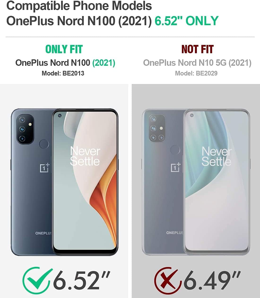 MaiJin Case for OnePlus Nord N100 (6.52 inch), Soft TPU Rubber Gel Bumper Transparent Back Cover