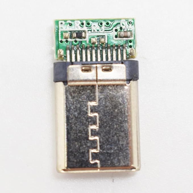 10 Sets USB 3.1 Type C Connector 24 Pin Male Plug DIY Solder Wire USB C Male Adapter Cable for DIY Data Line Interface