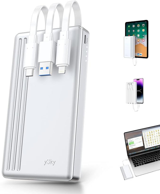 ySky Portable External Hard Drive for iPhone iPad MacBook Computer,1TB Photo Stick USB Storage Device for iPhone17/16/15/14/13/12 & USB C Android Phones& Windows PC【MFi Certified,One-Touch Backup】