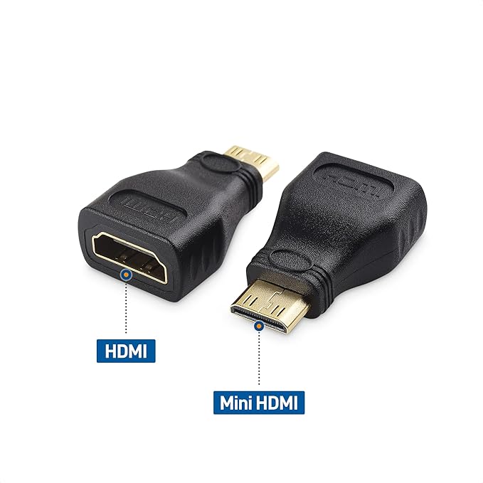 Cable Matters Mini HDMI to HDMI Adapter, Male to Female, Black