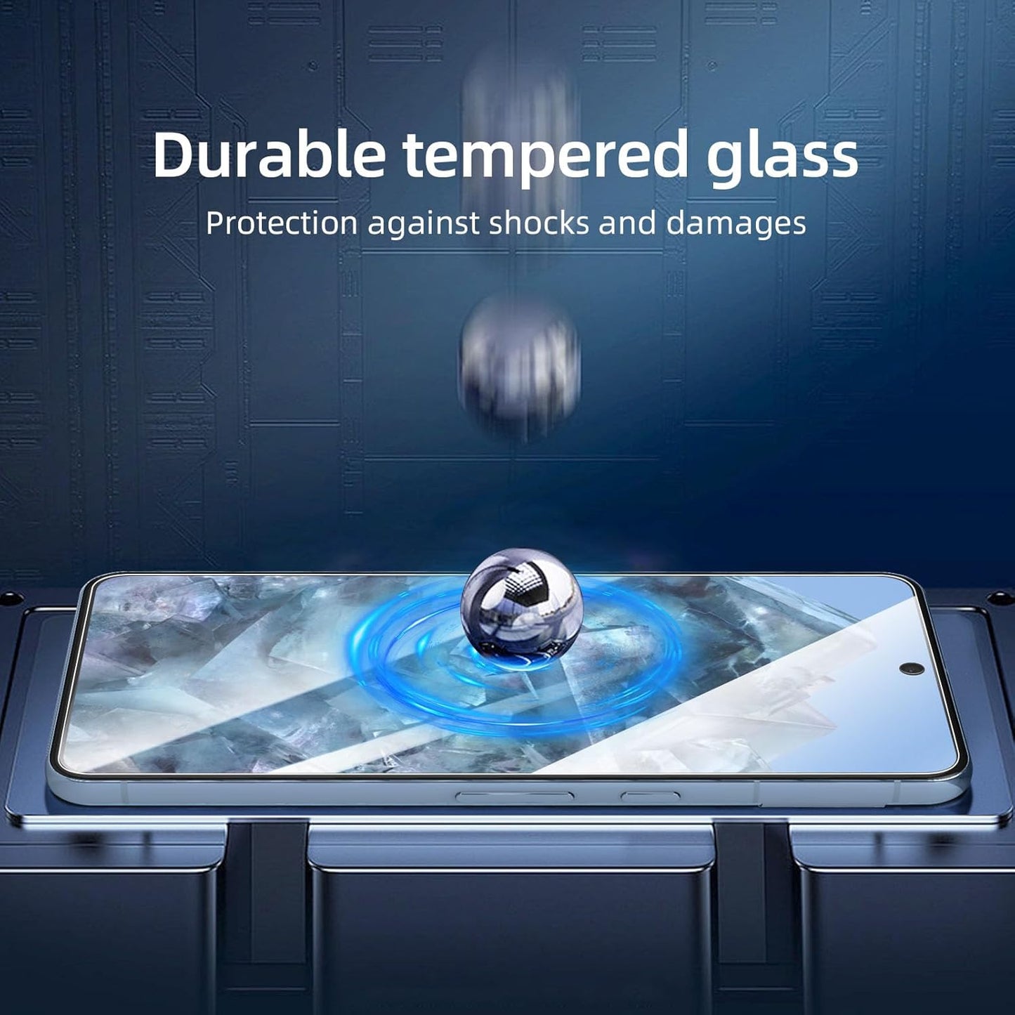NEW'C Google Pixel 8 Pro Screen Protector - 3 Pack, Tempered Glass, Case Friendly, Scratch-proof, Bubble Free, Ultra