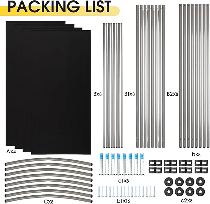 RANTILA 4 Panel Room Divider, 6 Ft Tall Folding Privacy Screen Room Dividers, Freestanding Room Partition Wall Dividers, 136''W x 20''D x 71''H, Black