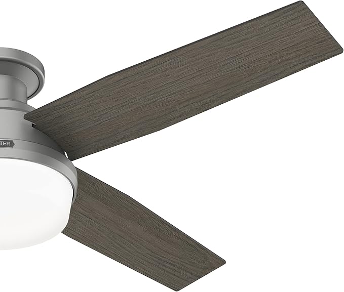 Hunter 51736 Dempsey Ceiling Fan 52 inches Matte Silver