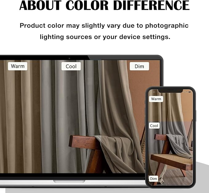 Lazzzy Velvet Blackout Curtains Thermal Insulated Room Window Drapes Super Soft Luxury Curtains for Living Room Bedroom Rod Pocket 2 Panels, Light Taupe, 52" W x 84" L