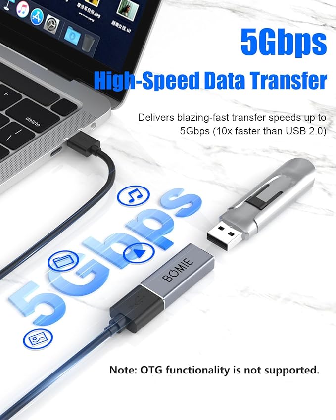 USB Female to Female Adapter 2 Pack,USB 3.0 Type A Female to Female Extension Adapter Connector,5Gbps Data Transfer and Charging for Connecting Extension Two USB-A Male Ends Cable Aluminum Shell Gray