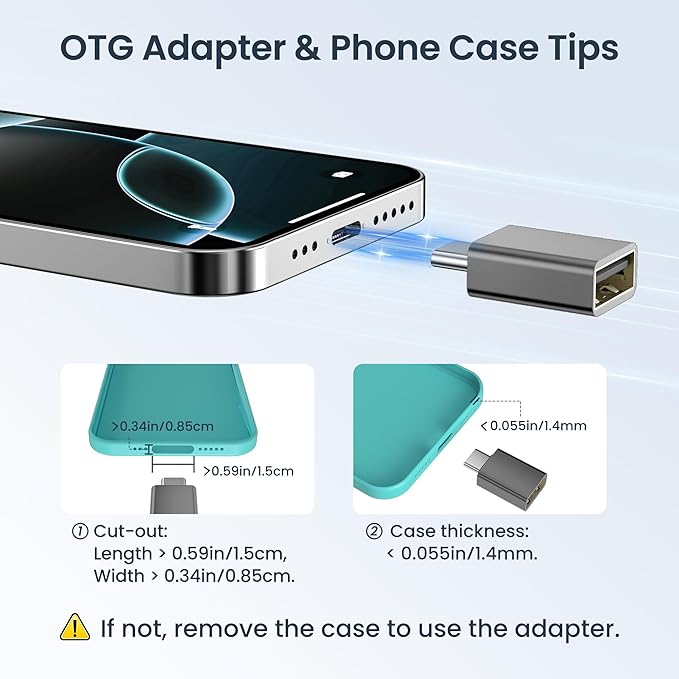 Elebase USB to USBC Adapter with Type C OTG Adaptor Set 4Pack,USBA Male to C Female Converter for Galaxy S24 S23 Plus Ultra FE,Z Fold Flip 7 6,Galaxy Tab S10 S9,Google Pixel 9 8,AirPods 4
