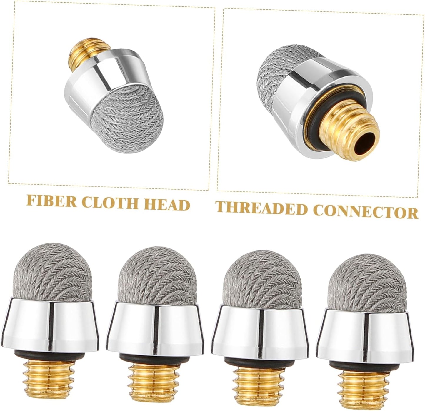 OSALADI 30 Pcs Touch Capacitive Tip Replacement Fiber Tips for Stylus, Replacement Mesh Fabric Tips for Stylus M5