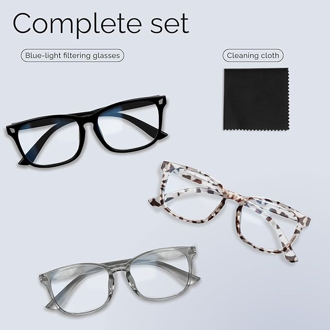 livho High Tech Blue Light Glasses - Advanced Blue Light Blocking Computer Glasses - Anti Eyestrain & UV Glare