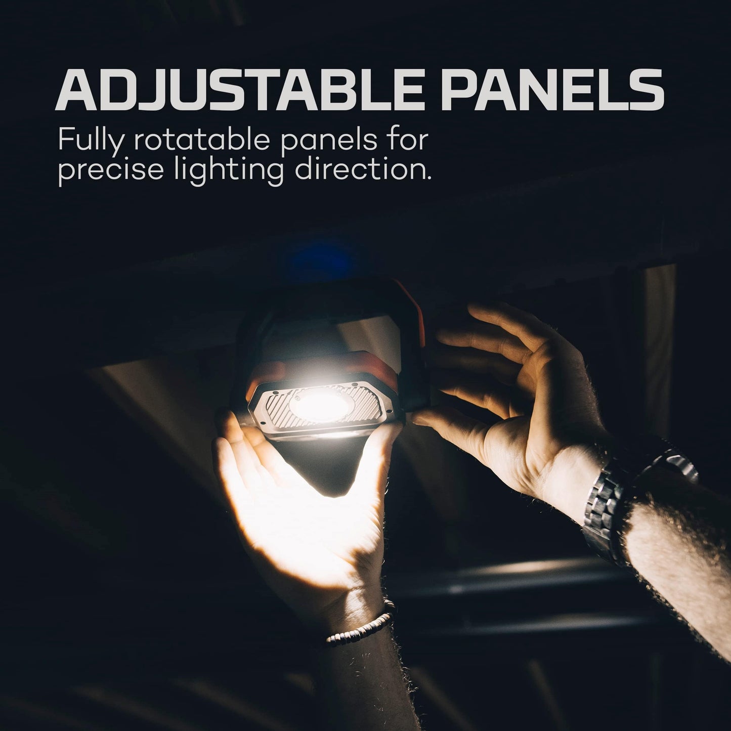 NEBO Master Series WL1500 COB Work Light, 1500 Lumens, Rechargeable, Waterproof, Storm Gray, One Size, Model NEB-WLT-1010