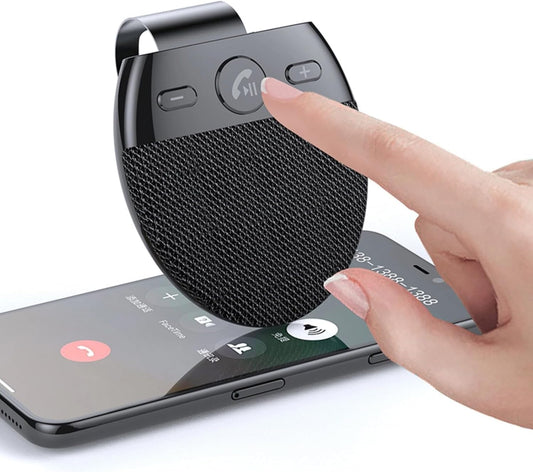 Hands-Free Bluetooth for Cell Phone Car Kit, Bluetooth 5.0 Car Speaker with CVC8.0 Double Noise Reduction Technology,