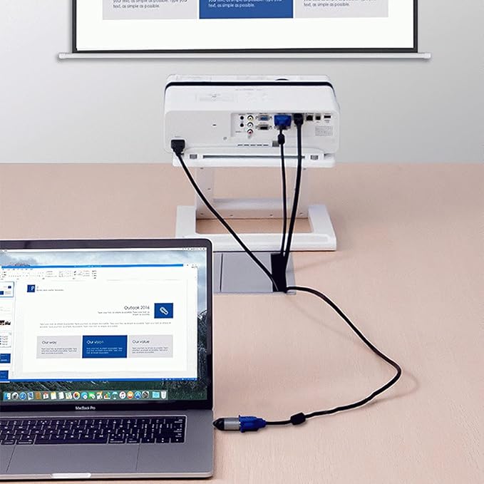 chenyang USB C to VGA Adapter VGA to USB Type C Cable Monitor Adapter for Tablet Phone Laptop 1080p 60hz
