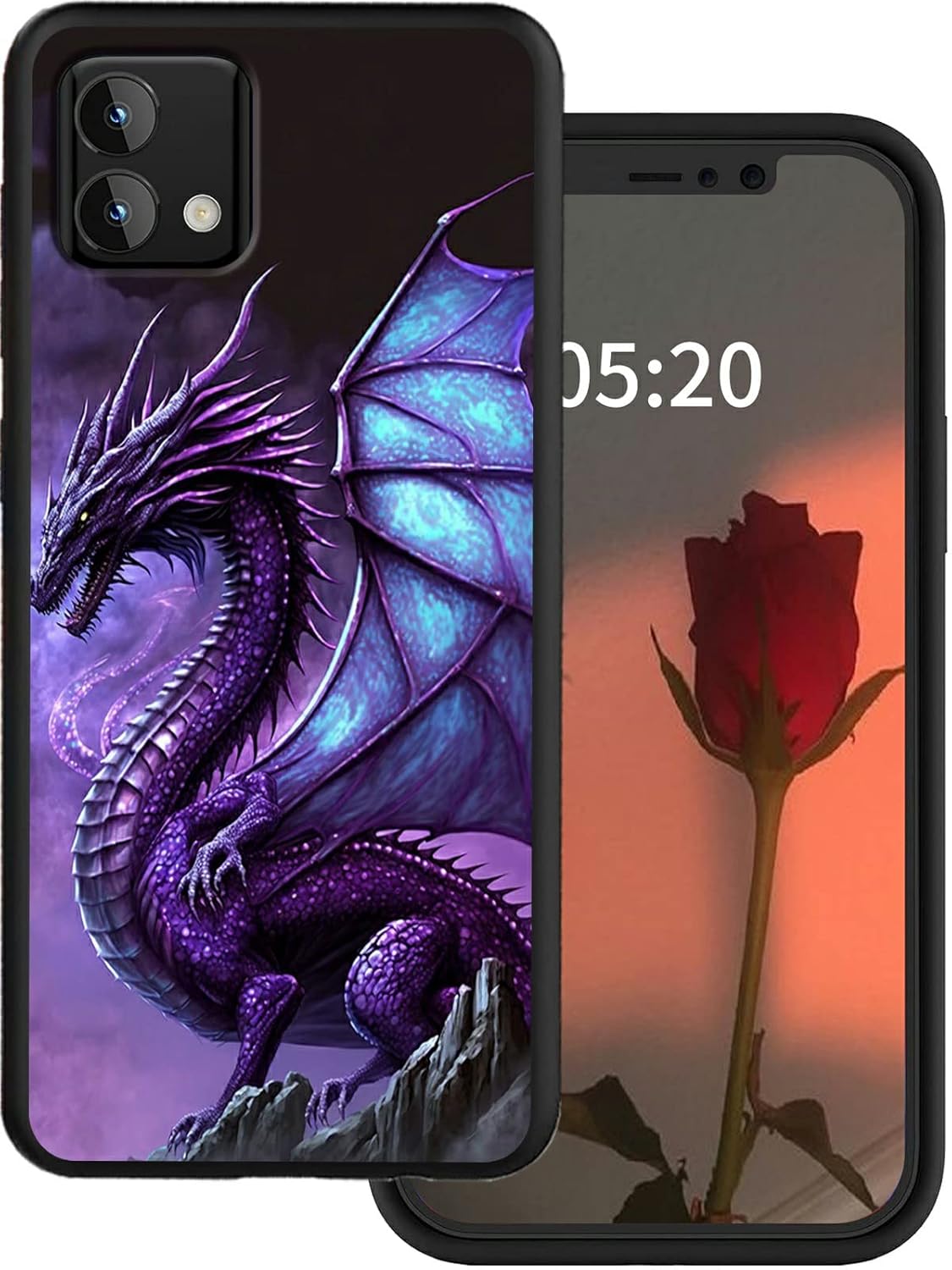 Rossy Moto G Stylus 5G 2023 Case [Not fit 5G 2022], Slim Soft TPU Silicone Shockproof Protective Cover with Purple