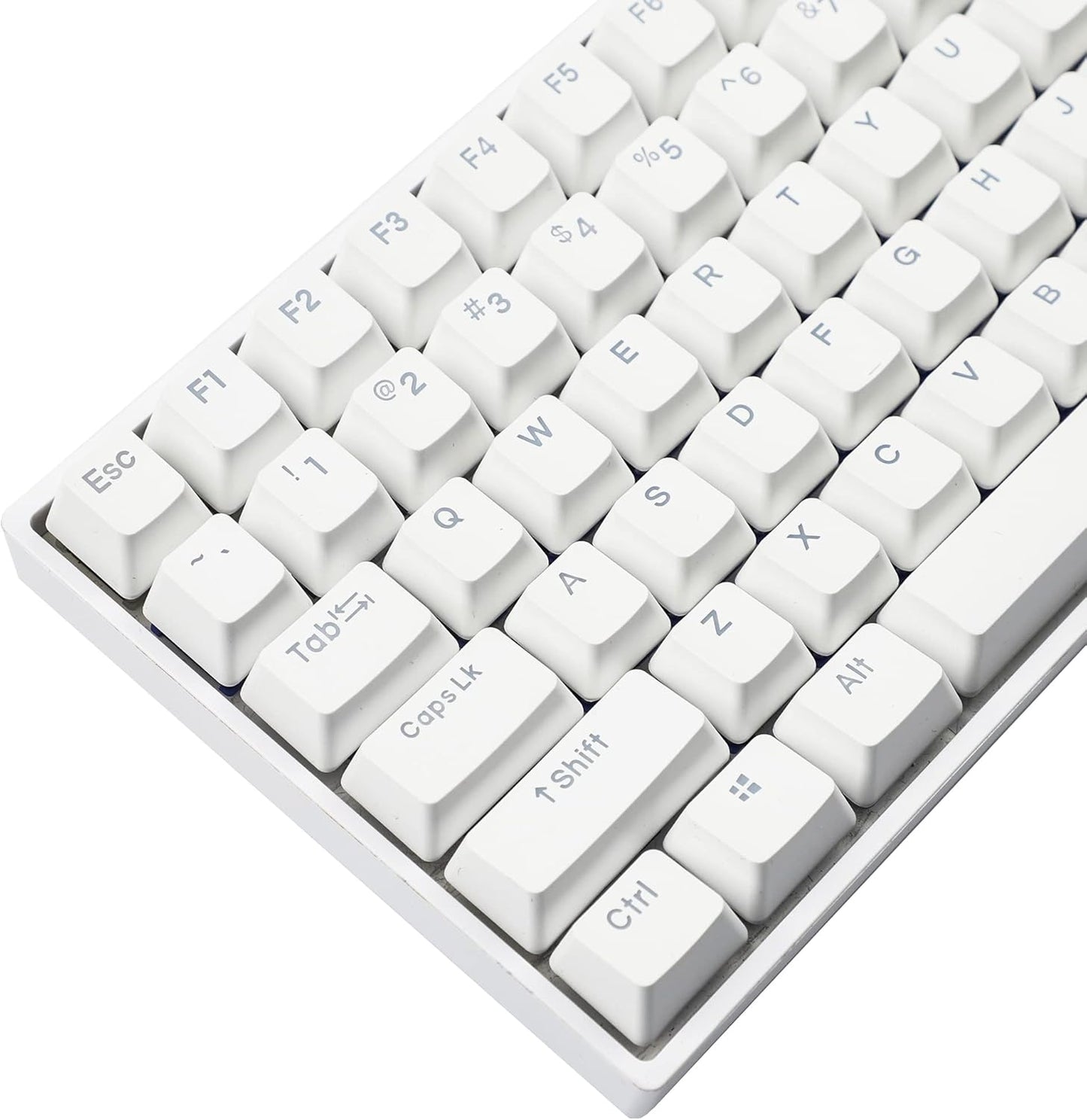 YMDK Double Shot 108 Dyed PBT Shine Through Keycap Rainbow Carbon Sunset Backlit for MX Switches Mechanical Keyboards