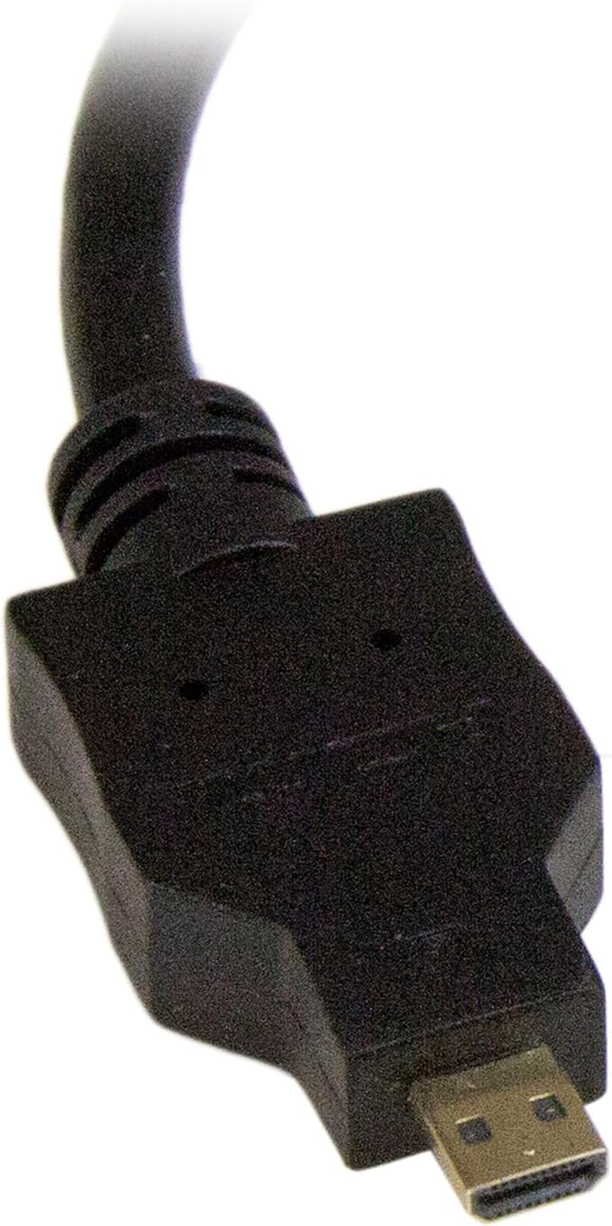 StarTech.com 8in Micro HDMI to DVI-D Adapter M/F - 8in Micro HDMI to DVI Cable - Connect a Micro HDMI phone or laptop to a DVI-D display (HDDDVIMF8IN),Black