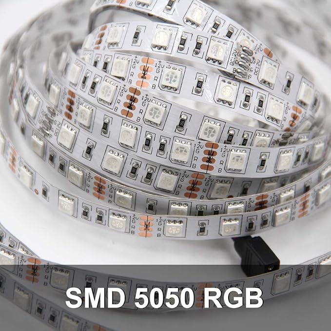 DAYBETTER Led Strip Lights 50ft, Color Changing Led Light Strip with Remote Control, 5050 RGB Strip Lighting Suitable for Home Decor, Living Room, Kitchen, Home Party Decoration
