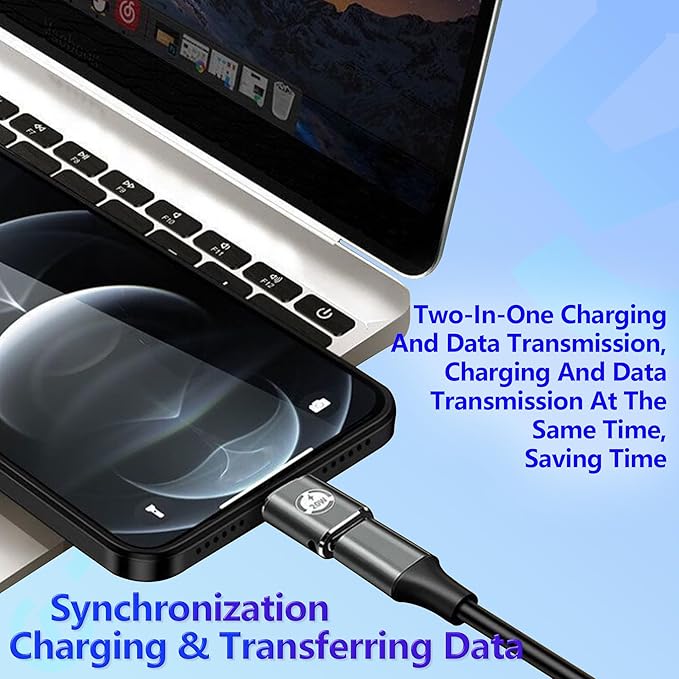 USB C to Lightning Adapter 20W PD Fast Charging Data Transfer, [2 Pack] USB C Female to Lightning Male Adapter Supports for iPhone 14/13/12/11/XS/XR, iPad/iPod/AirPods, Not for OTG(Dark Green, 2Pcs)