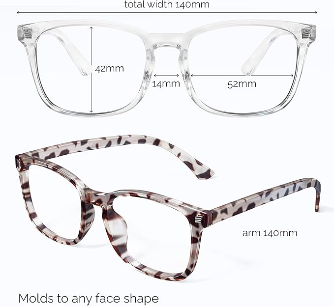 livho High Tech Blue Light Glasses - Advanced Blue Light Blocking Computer Glasses - Screen Fatigue & UV Protection