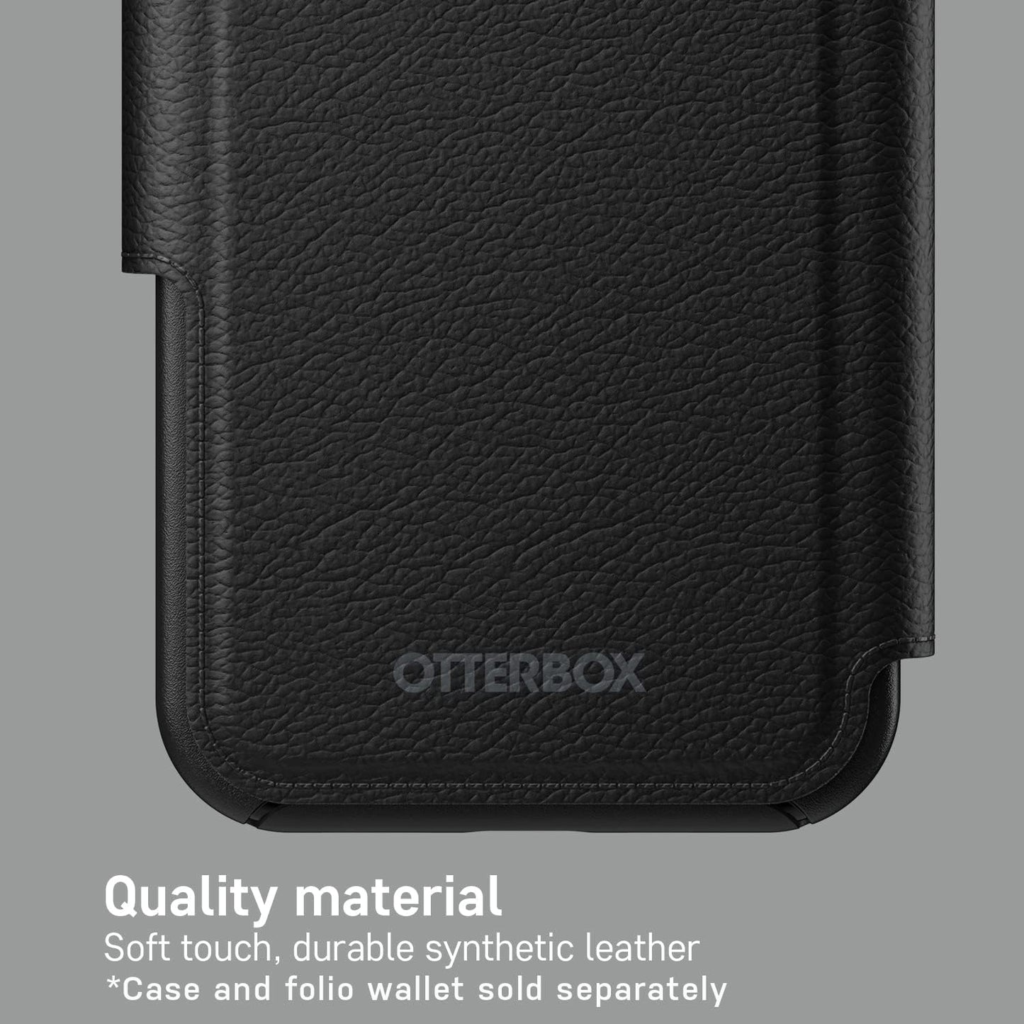 OtterBox Detachable Folio Wallet for MagSafe - iPhone 12 Pro Max & 13 Pro Max - SHADOW (Black) (Case Sold Separately)