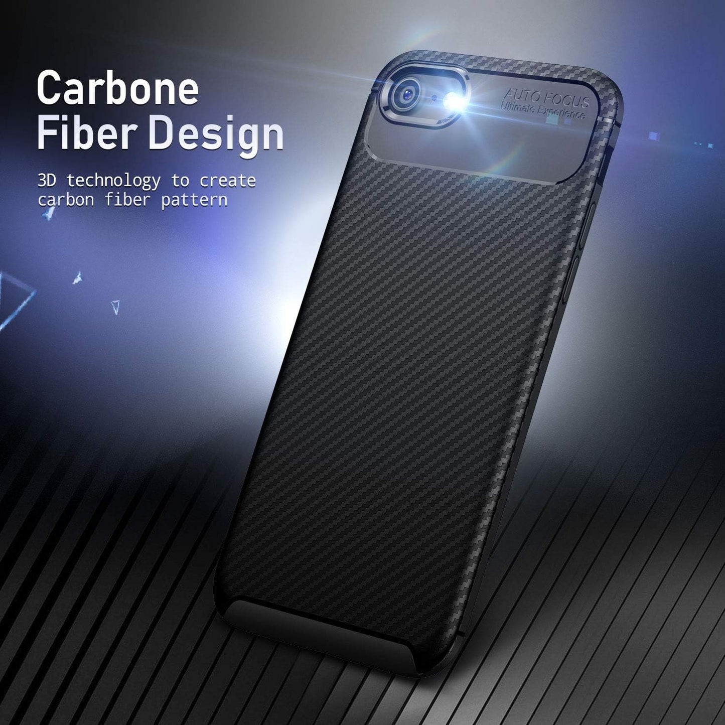ORIbox Durable Lightweight Shockproof Cover for iPhone SE (3rd and 2nd gen) and iPhone 8/7, Slim Phone Case for Women