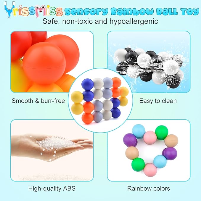 3PCS Sensory Fidget Toys for Adults Toddlers Kids,Autism Sensory Toys for Autistic Children , Calm Down Corner Classroom Toys, Stocking Stuffers Present for Kids Boys Girls 3+ Year Old Age(B)
