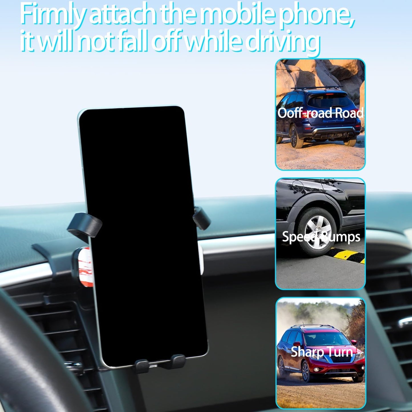 Lcojicep Car Navigation Screen Mobile Phone Holder for Nissan Pathfinder 2013-2018 (Right Style C)