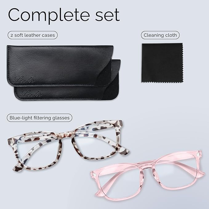 livho High Tech Blue Light Glasses - Advanced Blue Light Blocking Computer Glasses - Screen Fatigue & UV Protection