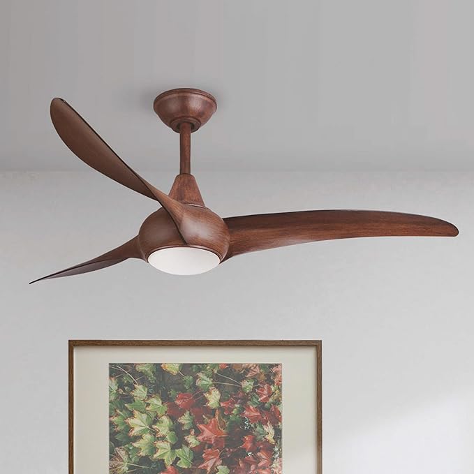Minka-Aire F844-DK Light Wave 52" Ceiling Fan with LED Light and Remote, Distressed Koa