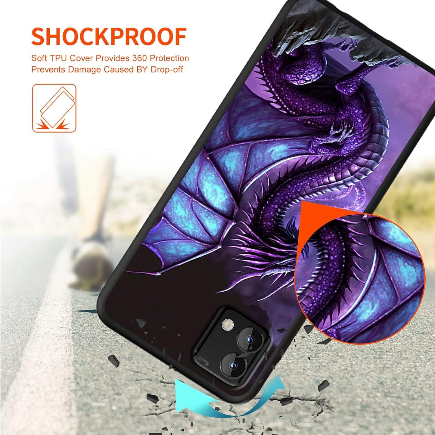 Rossy Moto G Stylus 5G 2023 Case [Not fit 5G 2022], Slim Soft TPU Silicone Shockproof Protective Cover with Purple