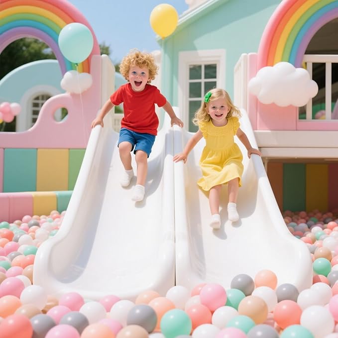 GOGOSO Balls for Ball Pit - Plastic Ball for Toddlers 1-3, Baby Kids Ball Pool Decoration 50 100 200 300 500 1000 (6 Colors, 1000 Balls)