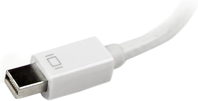 StarTech.com Travel A/V Adapter: 3-in-1 Mini DisplayPort to VGA DVI or HDMI Converter - White (MDP2VGDVHDW)