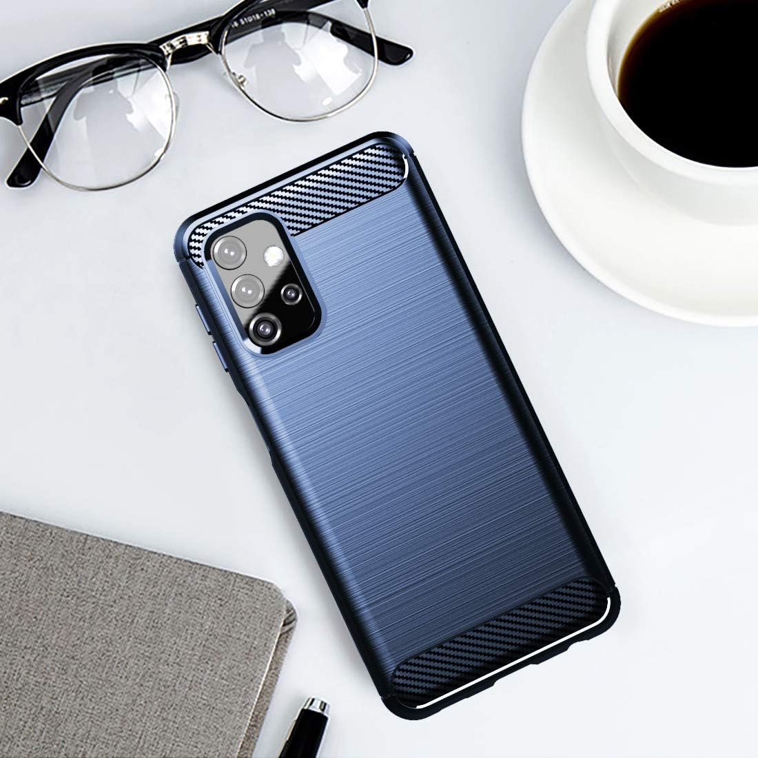 Osophter Galaxy A32 5G Case, Shock-Absorption Flexible TPU Rubber Protective Cover for Samsung Galaxy A32 5G