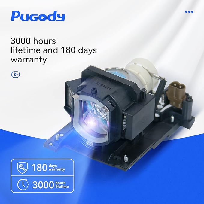 DT01021 Replacement Projector Lamp Bulb for Hitachi CP-X2010 X2010N X2011N X2510 X2510EN X2511N X2514WN X3010 X3010EN X3010N X3011 X3014WN X3511 WX3011N WX3014WN X4011N X3014WN ED-X40 X45N X42N