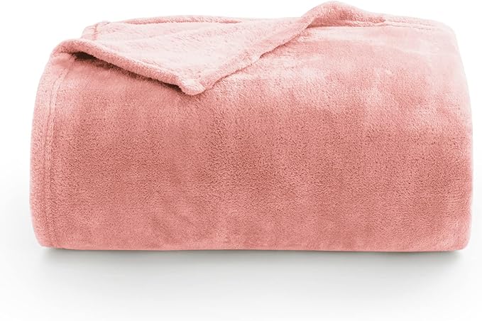 BEDELITE Fleece Blanket Pink Throw Blankets for Couch & Bed, Luxury Plush Cozy Fuzzy Blanket 50" x 60", Super Soft Warm Lightweight Throw Blanket for Travel Camping