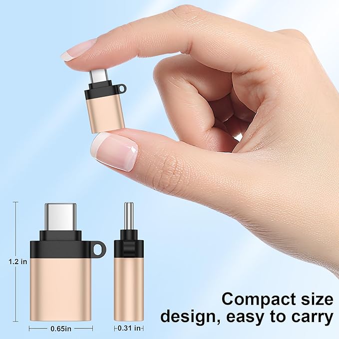 USB C Male to USB 3.0 Female Adapter 5Pack OTG Adapter for Moto G Power G Play 2026 G 5G G Stylus Edge 70 60 50 40 Pro Razr 60 50 Ultra One 5G UW Ace,Samsung Galaxy,Google Pixel