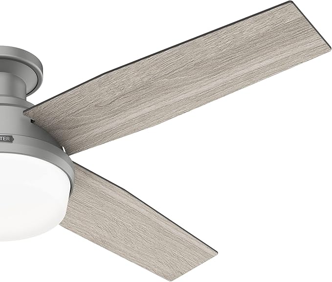 Hunter 51736 Dempsey Ceiling Fan 52 inches Matte Silver
