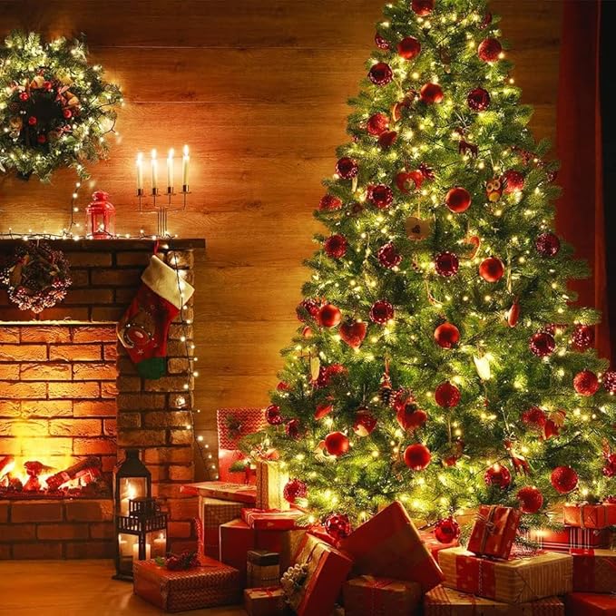 LIDORE Super Bright Clear Mini Christmas Tree String Lights, Gift for Decoration, 21.45FT 100 Count Bulbs with Green Cord, UL Listed Indoor Outdoor Lighting for Holiday (Green Cable, 1-Pack)