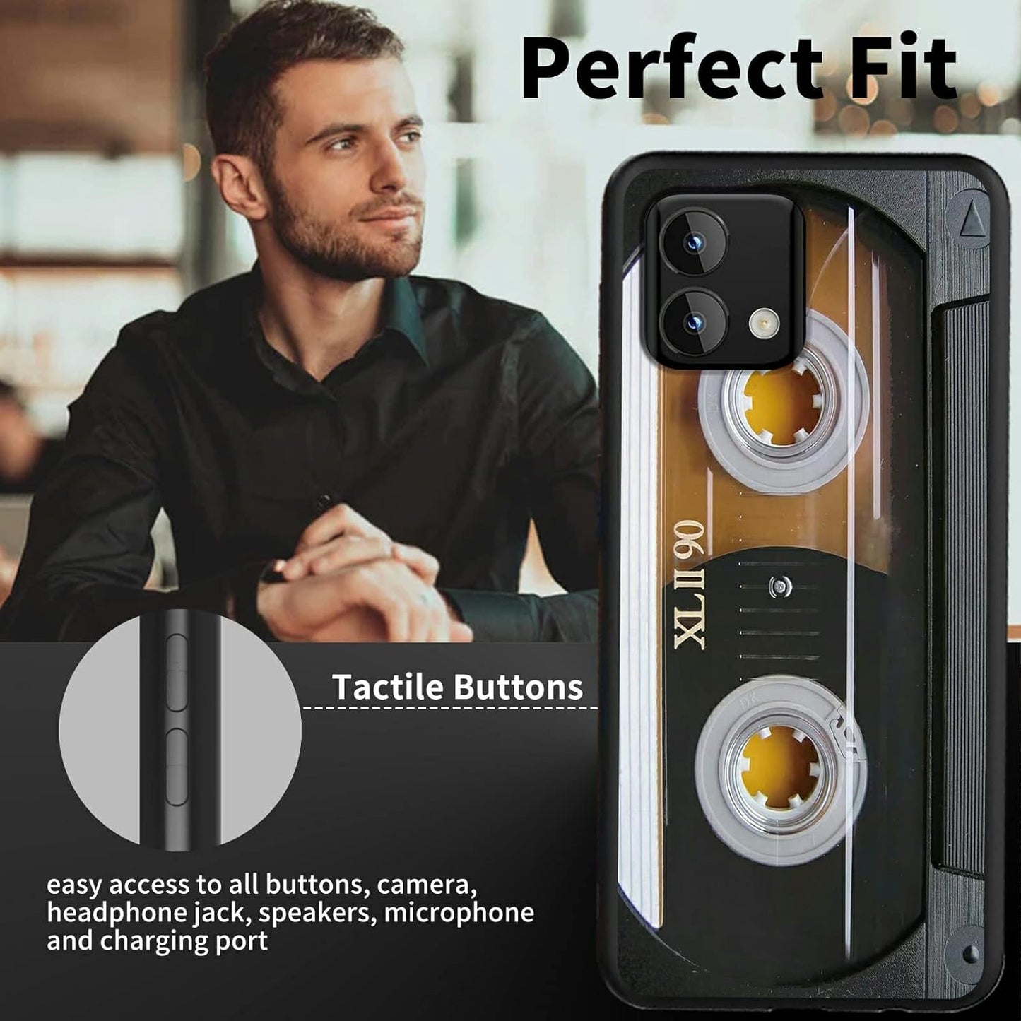 Rossy for Moto G Stylus 5G 2023 Case [Not fit 5G 2022] Slim Soft TPU Silicone Shockproof Protective Cover with Audio