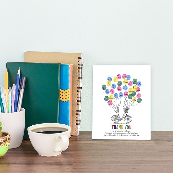 SHLINCO Teacher's Day, End Of School Year Thank You Gift, Creative Diy Footprint Tree, Complete Diy Frameable Display Kit For School Walls And Teacher'S Lounges