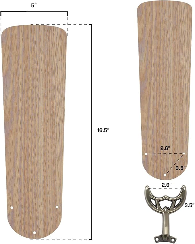Westinghouse 16.5-Inch Replacement Fan Blades for 42-Inch Ceiling Fans