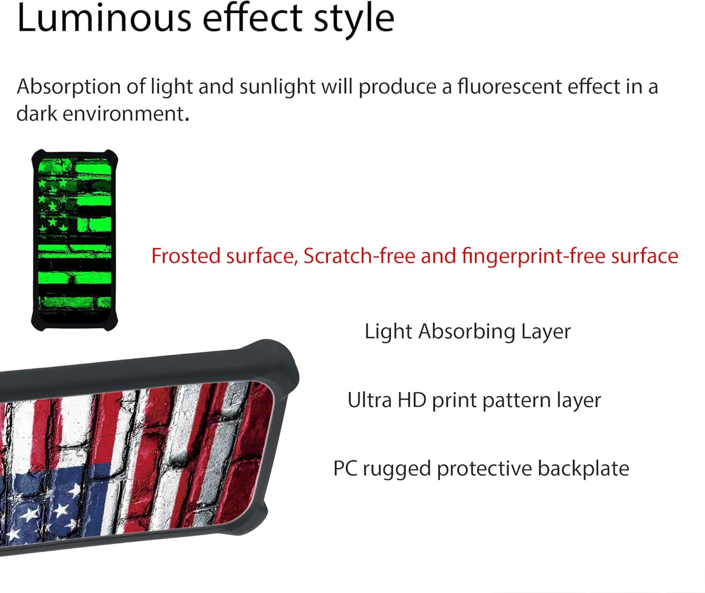 jioeuinly Revvl V+Plus 5G Case with Tempered Glass Screen Protector, Luminous Effect - YGH-GQ