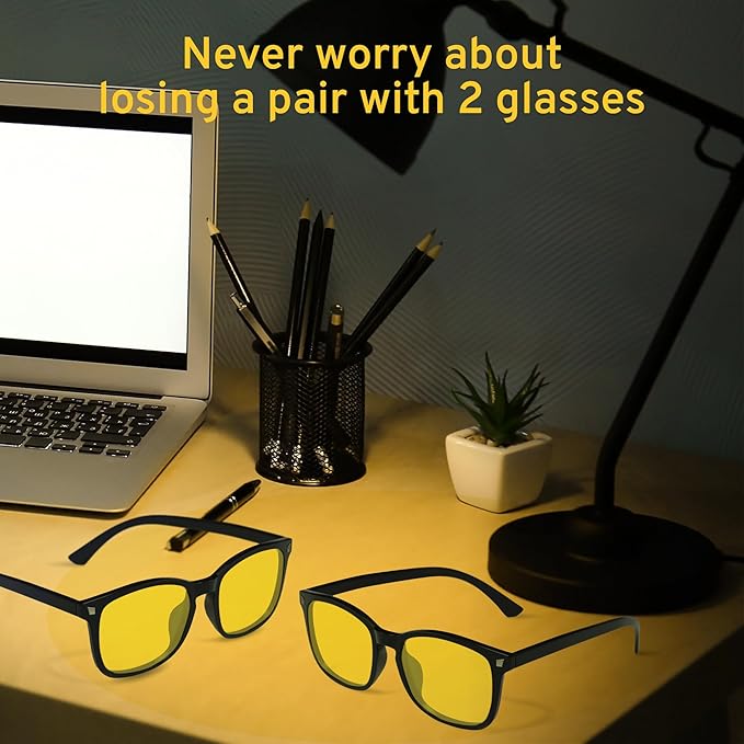 livho High Tech Blue Light Glasses - Advanced Blue Light Blocking Computer Glasses - Screen Fatigue & UV Protection