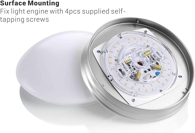 Legental 3" LED Light Engine - 4.04" Overall Size, 10W 850LM, 5000K Daylight, Dimmable Retrofit Module for Ceiling Lights, Ceiling Fans, Pendants, Lanterns, Garden Fixtures, UL/ES/JA8 Certified
