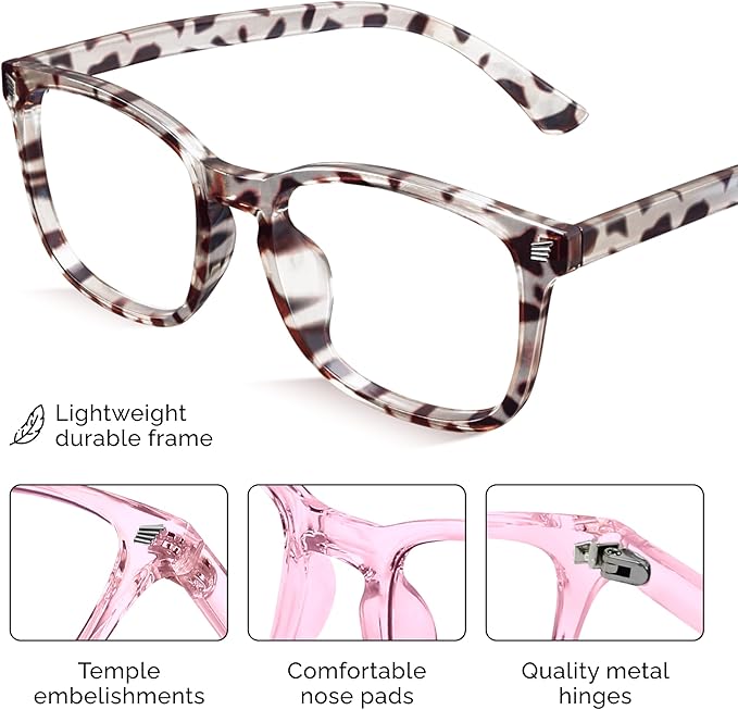 livho High Tech Blue Light Glasses - Advanced Blue Light Blocking Computer Glasses - Screen Fatigue & UV Protection